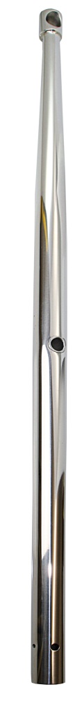 Railing support with cylindrical head (round) A4 25x610mm, 2 through holes