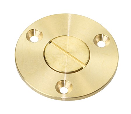 Replacement screw cap with slotted drive, brass, for drain plug EK32592 1 Replacement screw cap with slotted drive, brass, for drain plug EK32592