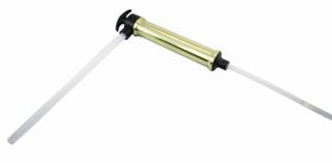 Oil transfer pump with brass housing