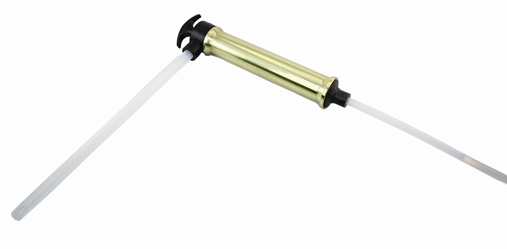 Oil transfer pump with brass housing 1 Oil transfer pump with brass housing