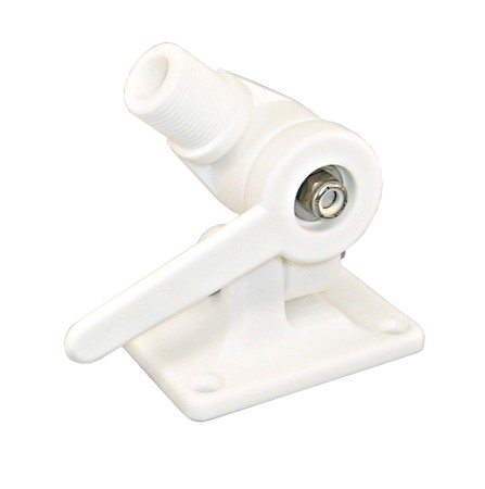 Antenna tilt bracket with base plate, nylon 92x63mm, 1'-14 UNS 1 Antenna tilt bracket with base plate, nylon 92x63mm, 1'-14 UNS