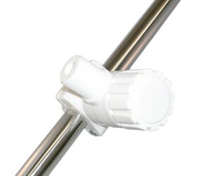 Nylon antenna mount for railings, for 22/25mm pipes, 1'-14 UNS