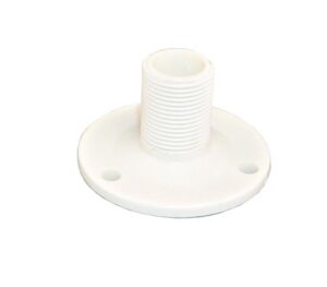 Antenna holder with base plate, round nylon 70mm, 1'-14 UNS