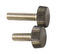 Knurled screw A2/Nylon 1/4'x17mm black 10pcs.