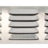 Rectangular louvered panel with fly screen A2 229x76mm, 3x5 slots 3 ek41414a