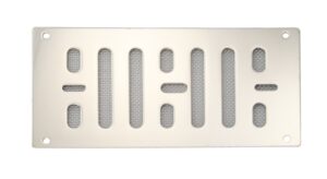 Ventilation slider base plate with fly screen A2 152x76mm