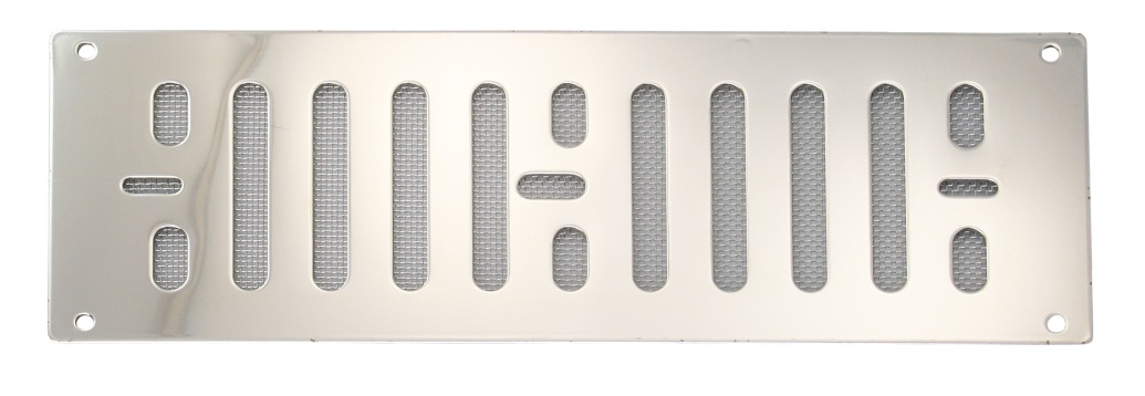 Ventilation slider base plate with fly screen A2 229x76mm 1 Ventilation slider base plate with fly screen A2 229x76mm
