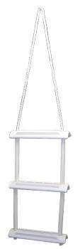 Swim ladder/rope ladder nylon/plastic 5 steps