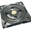 Swivel seat console, black lacquered steel, 165x165x25mm 2 ek73548
