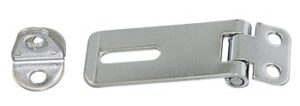 Overlap hinge with eye plate A4 50+19x23mm