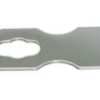 Overlap hinge with eye plate A2 64+33x24mm 3 ek81120