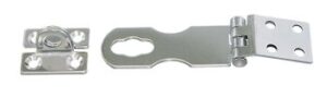 Overlap hinge with eye plate A2 64+33x24mm