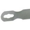 Overlap hinge with eye plate, rotatable A2 64+33x24mm
