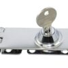 hasp hinge with cylinder lock A2 75+25x30mm 2 ek81126