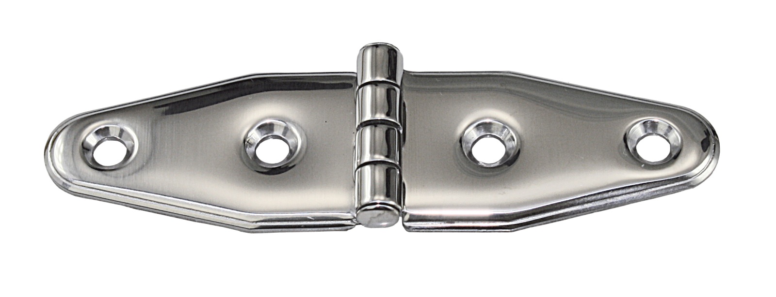 Hinge, deep-drawn, symmetrical. A2 100x28x1.5mm 1 Hinge, deep-drawn, symmetrical. A2 100x28x1.5mm