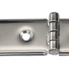 Deep-drawn hinge, asymmetrical. A2 130x28x1.5mm 2 ek81136
