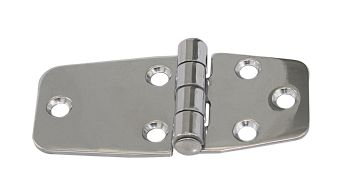 Hinge, stamped, asymmetrical. A2 84x38.5x2.0mm 1 Hinge, stamped, asymmetrical. A2 84x38.5x2.0mm