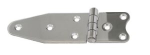 Hinge, stamped, asymmetrical. A2 130x40x2.0mm