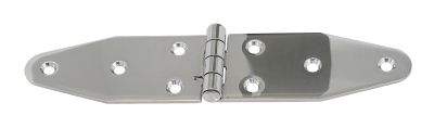 Hinge, stamped, symmetrical. A2 180x40x2.0mm 1 Hinge, stamped, symmetrical. A2 180x40x2.0mm