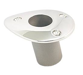 Built-in flagpole holder, angled A4 25mm 1 Built-in flagpole holder, angled A4 25mm