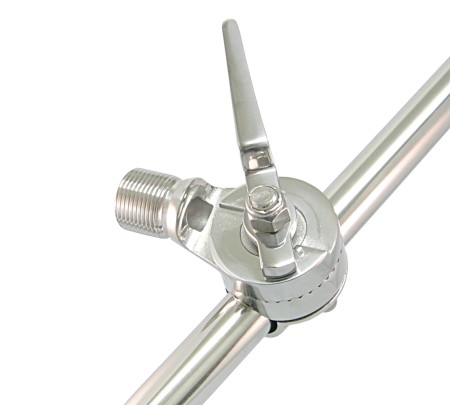 Tilting antenna bracket for railing A4 for 22/25mm tube, 1'-14 UNS 1 Tilting antenna bracket for railing A4 for 22/25mm tube, 1'-14 UNS