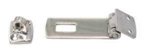 Overlap hinge with eye plate, rotatable A2 75+20x31mm