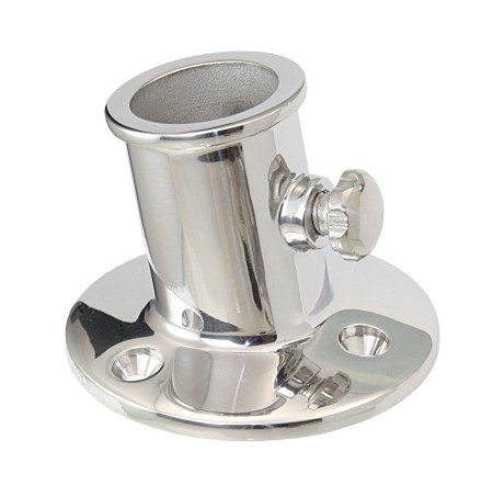 Flagpole holder with locking screw A4 32mm 1 Flagpole holder with locking screw A4 32mm