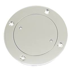 Inspection cover with screw closure and 2-hole drive A4 76mm