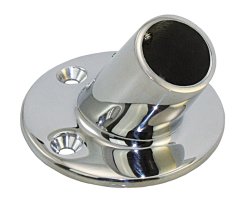 Railing foot 60°, round A4 for 25mm pipe 1 Railing foot 60°, round A4 for 25mm pipe