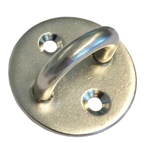 Eye plate, oval A4 45x15mm, bracket 5mm 10pcs.
