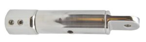 Clamping pipe end cap A4 for 22mm pipe, 6.6mm eye