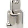 Reinforced pipe end cap A4 for 20mm pipe, 6.6mm eye