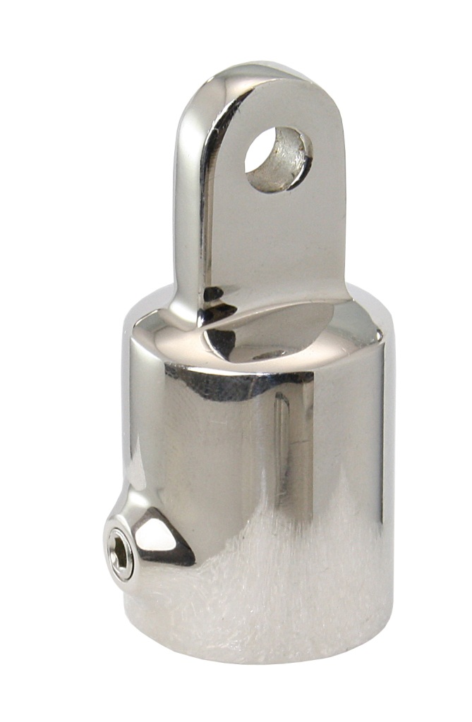 Reinforced pipe end cap A4 for 20mm pipe, 6.6mm eye 1 Reinforced pipe end cap A4 for 20mm pipe, 6.6mm eye