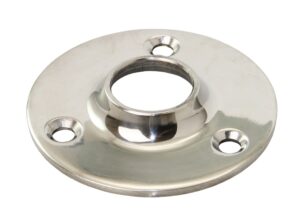 Railing foot for welding, 90°, round A4, for 22mm pipe