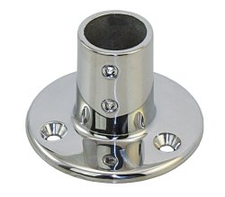 90° round railing foot A4 for 25mm pipe
