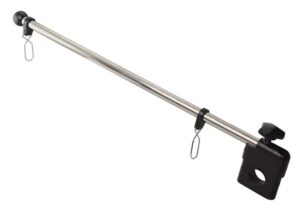 Stainless steel/plastic flagpole for railings 22/25mm 0.44m