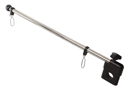 Stainless steel/plastic flagpole for railings 22/25mm 0.44m 1 Stainless steel/plastic flagpole for railings 22/25mm 0.44m