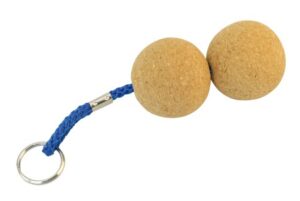Keyring with 2 cork balls 52mm