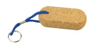 Oval cork keychain, 105x50x25mm