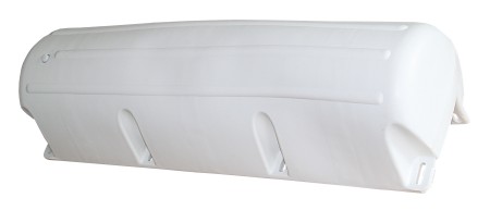 Bridge fender/bumper for rectangular profile PVC 885x270mm white 1 Bridge fender/bumper for rectangular profile PVC 885x270mm white