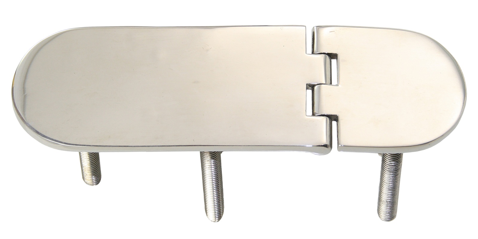 Hinge with thread A4 126x40x3.5mm, M6x45mm 1 Hinge with thread A4 126x40x3.5mm, M6x45mm