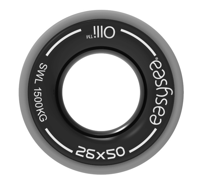 EASYSEA Rope round thimble Olli Solid Ring Alu/EPDM size M eye 26mm 1 EASYSEA Rope round thimble Olli Solid Ring Alu/EPDM size M eye 26mm