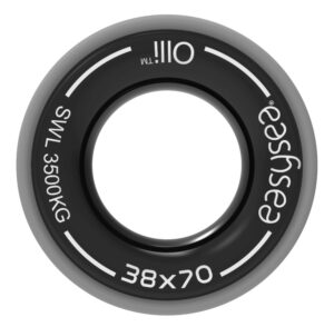 EASYSEA Rope Round Thimble Olli Solid Ring Alu/EPDM Size L Eye 38mm