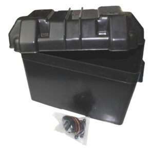 Battery box with lashing strap 285x205x205mm