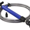 Oil hand pump, plastic, including hoses