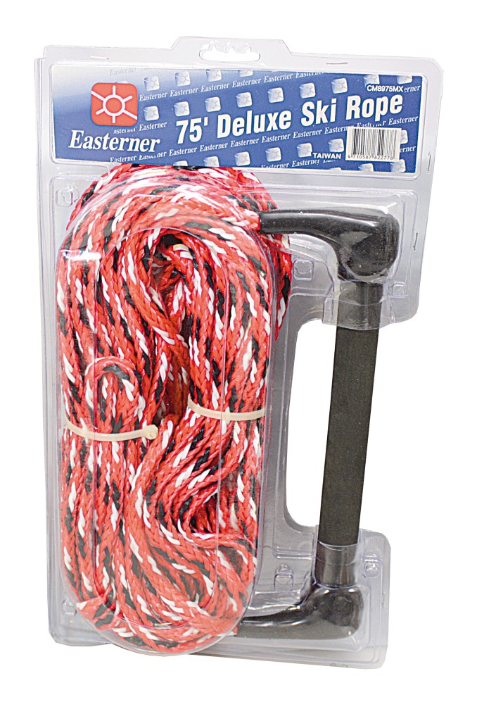 Water ski tow rope with competition handle, buoyant, 23m, red 1 Water ski tow rope with competition handle, buoyant, 23m, red