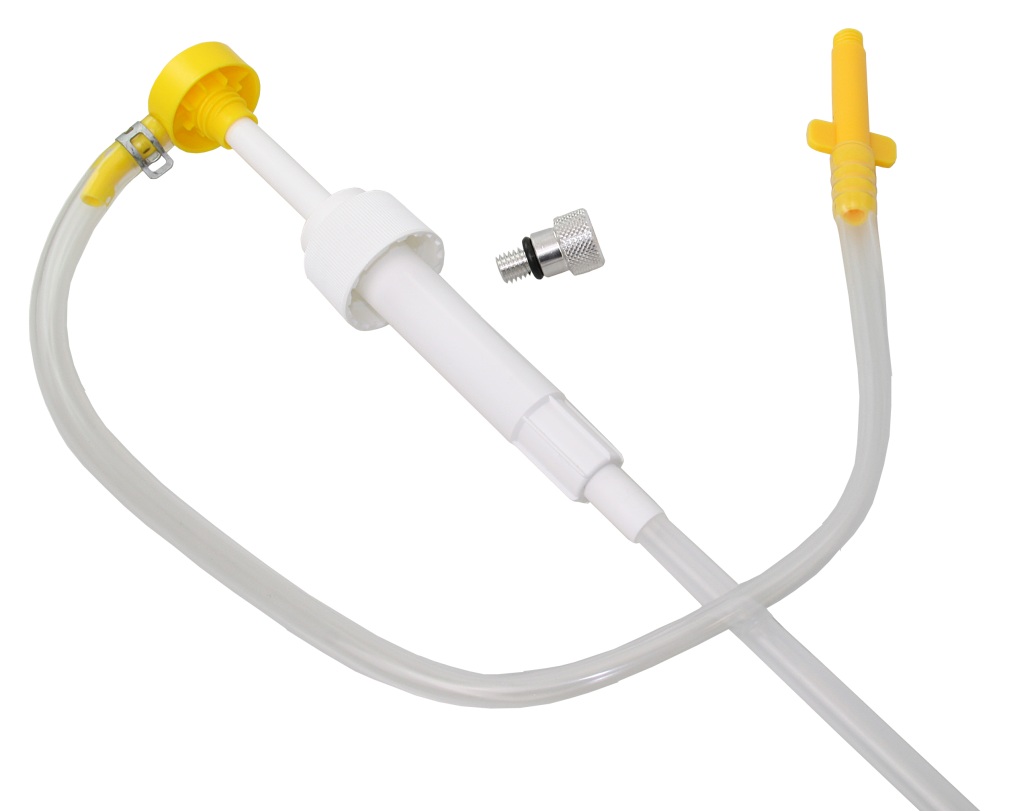 Oil hand pump, plastic, with 3/8" thread and adapter for Yamaha 1 Oil hand pump, plastic, with 3/8" thread and adapter for Yamaha