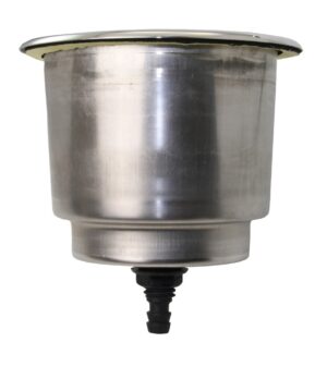Cup holder, built-in with water drain A2 for 6mm hose