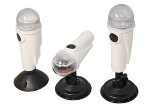 LED rechargeable position light, white, with super suction cup, height 200mm