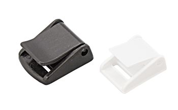 Nylon clamp buckle for 50mm strap, black, 5 pcs. 1 Nylon clamp buckle for 50mm strap, black, 5 pcs.